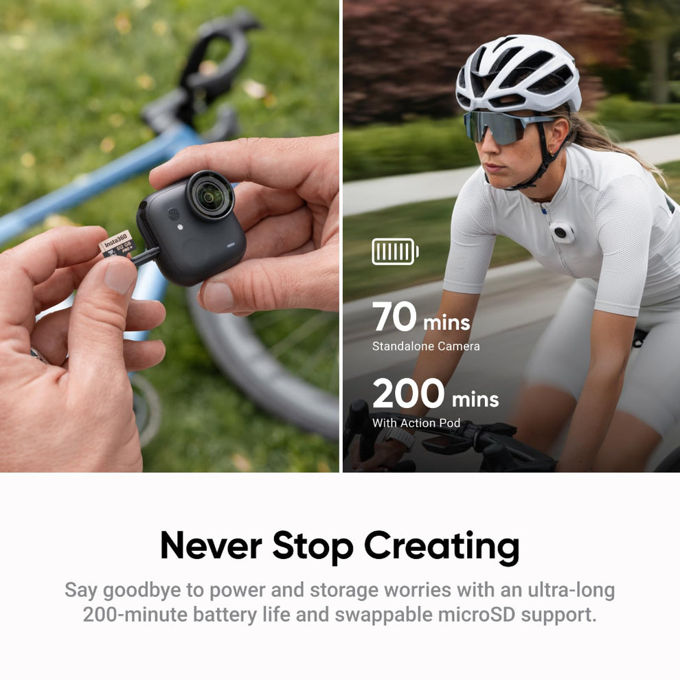INSTA360 GO ULTRA Camera Standard Bundle, White