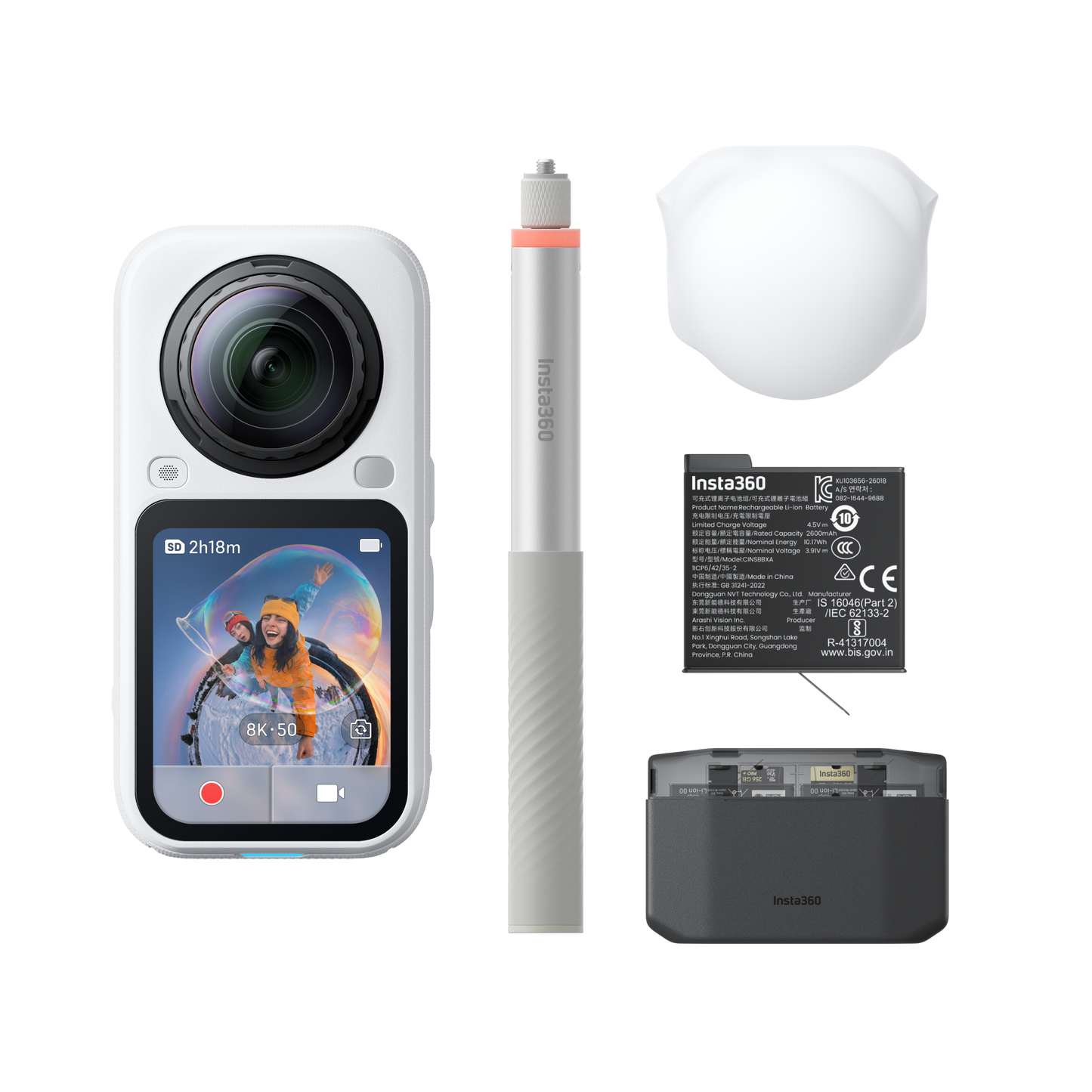 Insta360 X6 Essentials Bundle Arctic White