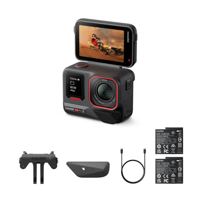 INSTA360 Ace Pro 2 Wide Angle Camera, Battery Bundle