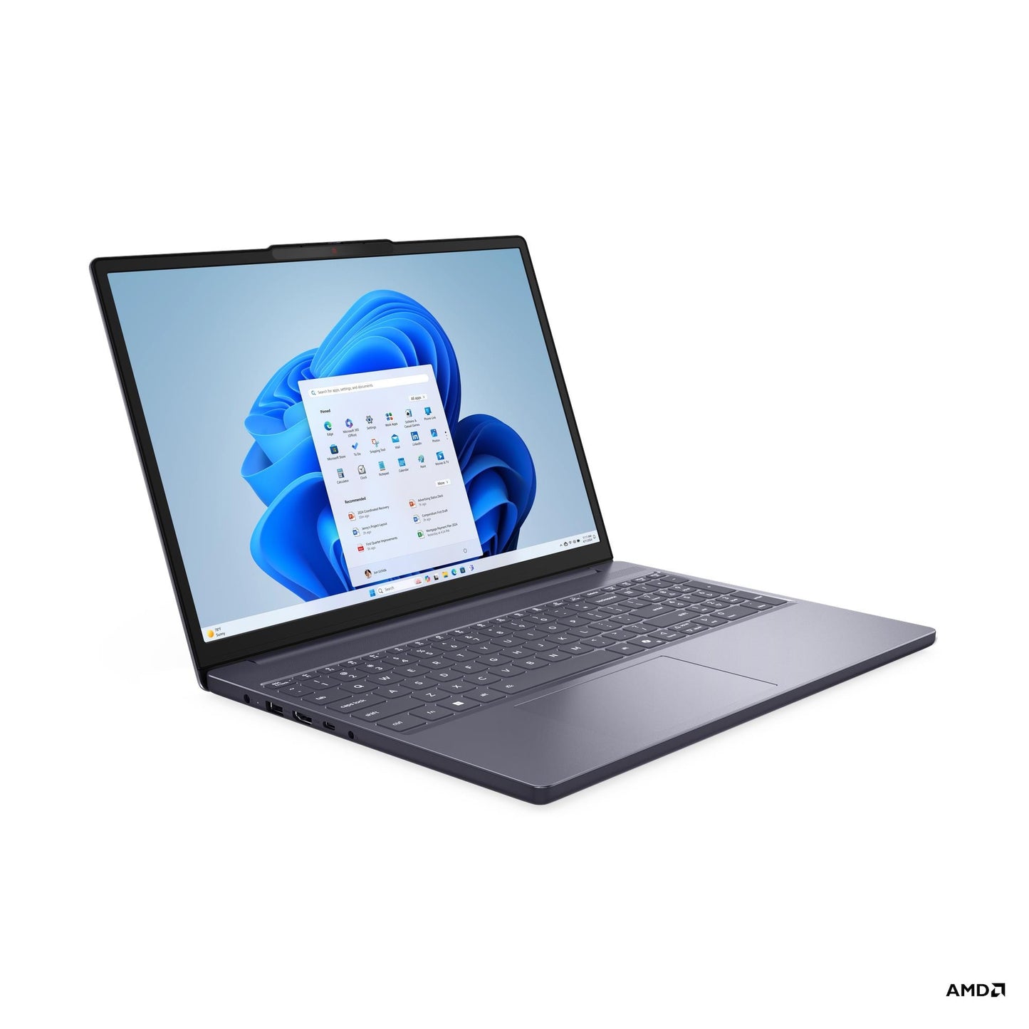 Lenovo IdeaPad Slim 3 15.3-inch WUXGA Laptop, AMD Ryzen 7, 16GB RAM, 512GB SSD, Windows 11 – 83K700KDAX