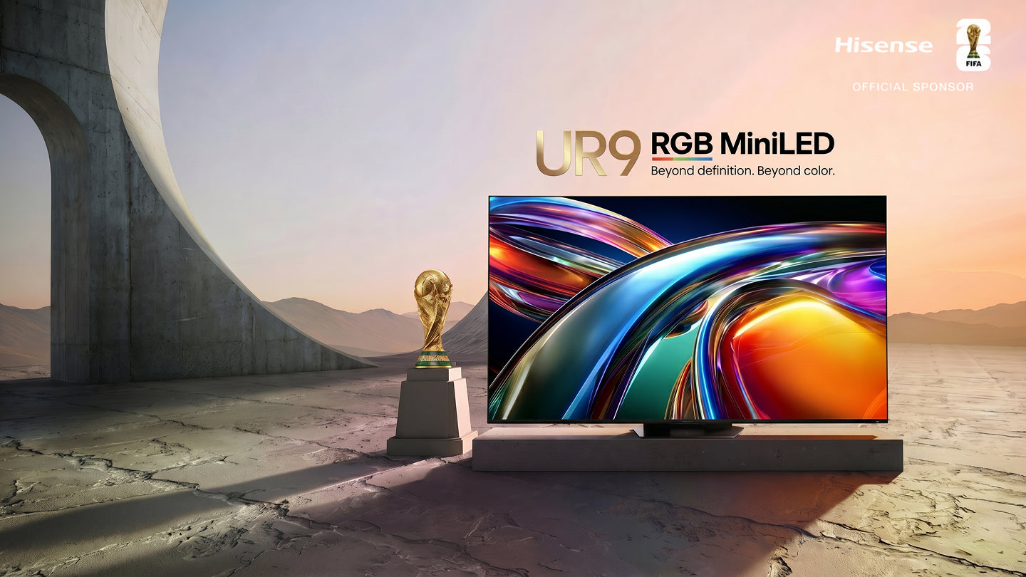 Hisense 75" UR9S RGB MiniLED Smart TV, 4K, Native 180Hz, 5000 Nits, 4.1.2 Surround, WiFi 6E, VIDAA