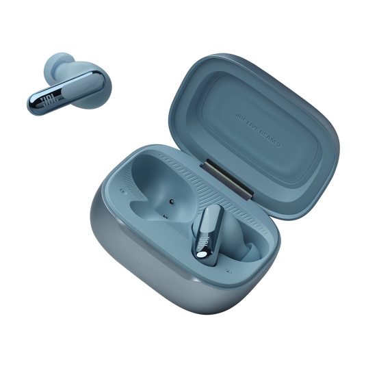 JBL Live Beam3 True Wireless Noise Cancelling Earbuds, Blue