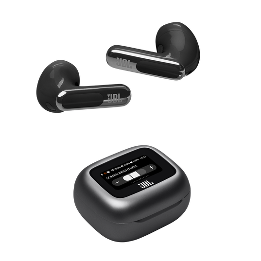 JBL LIVE FLEX 3 True Wireless, Noise Cancelling, Open Stick Earbuds, Smart Charging Case, Black