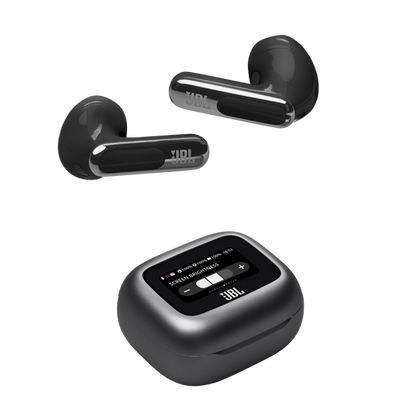 JBL LIVE FLEX 3 True Wireless, Noise Cancelling, Open Stick Earbuds, Smart Charging Case, Black