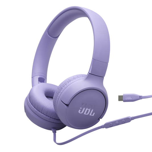 JBL Tune 520C USB-C Wired Headphones Purple