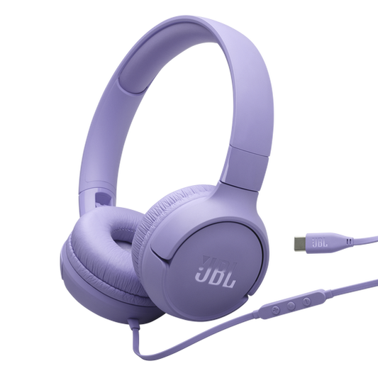 JBL Tune 520C USB-C Wired Headphones Purple
