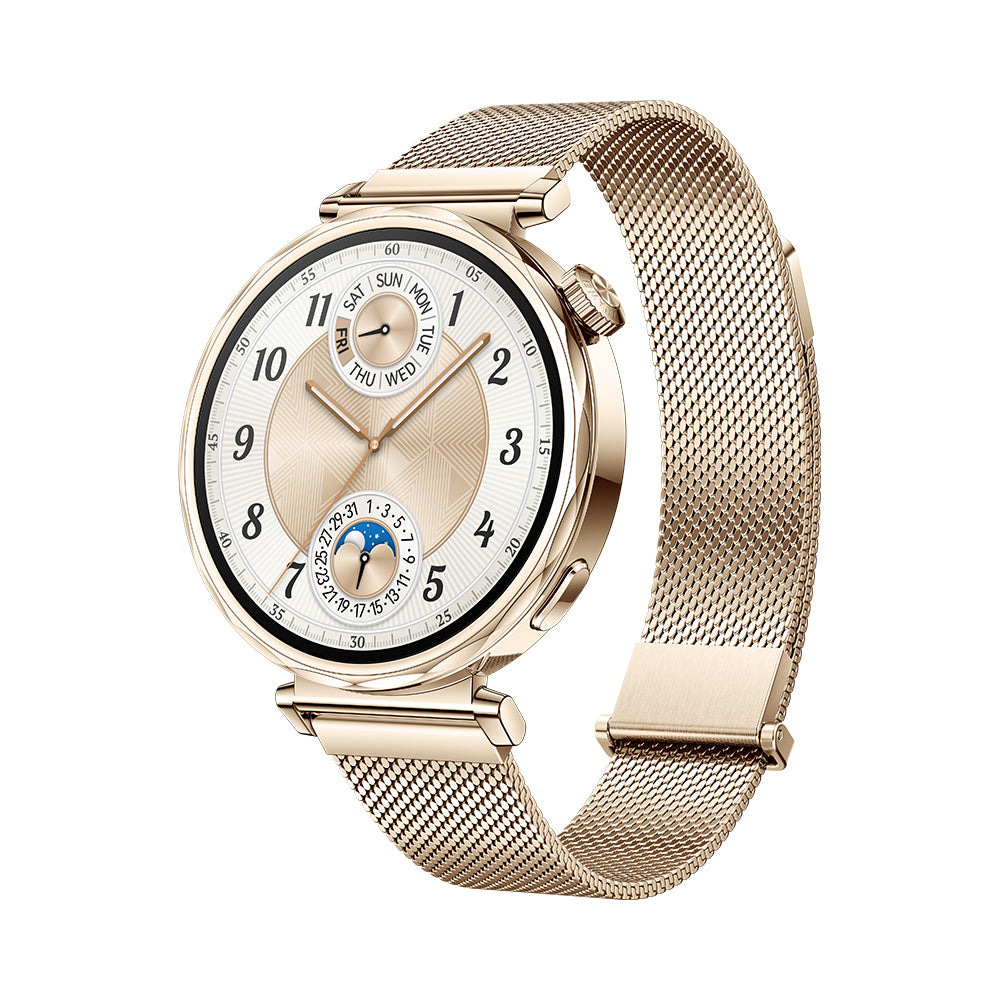 Pre-Order Huawei GT5 jana white  Gold Strap + Fbuds5i B