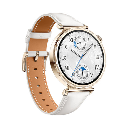 Pre-Order Huawei GT5 Jana White Leather Strap + Fbuds5i BL