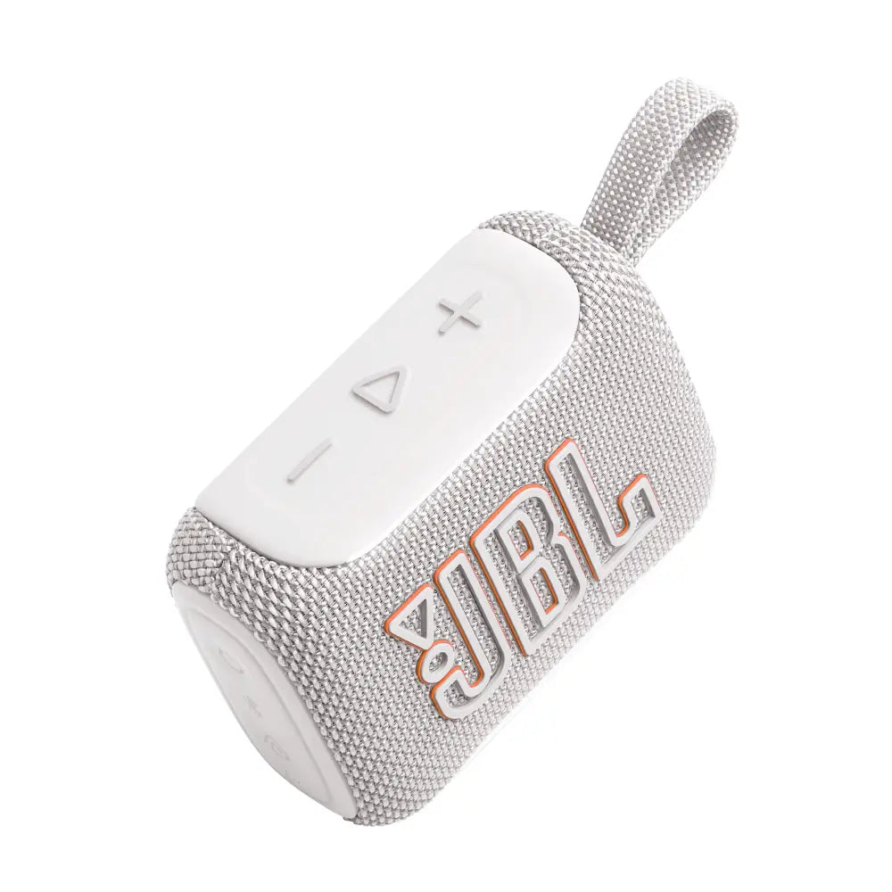 JBL Go 5 Portable Bluetooth Speaker – IP68, 10H Playtime, White