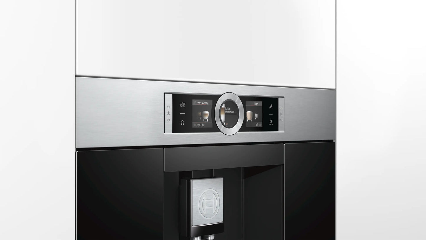 Bosch Series 8, Built-In Fully Automatic Coffee Machine, Stainless steel CTL636ES1