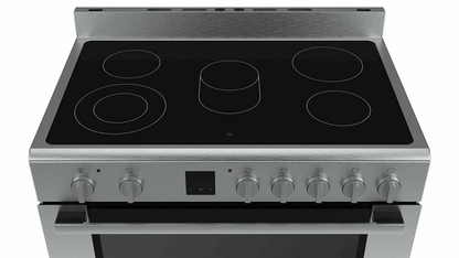 BOSCH Series 8 Electric Range Cooker 90cm, Stainless steel Grey, HKK99V850M