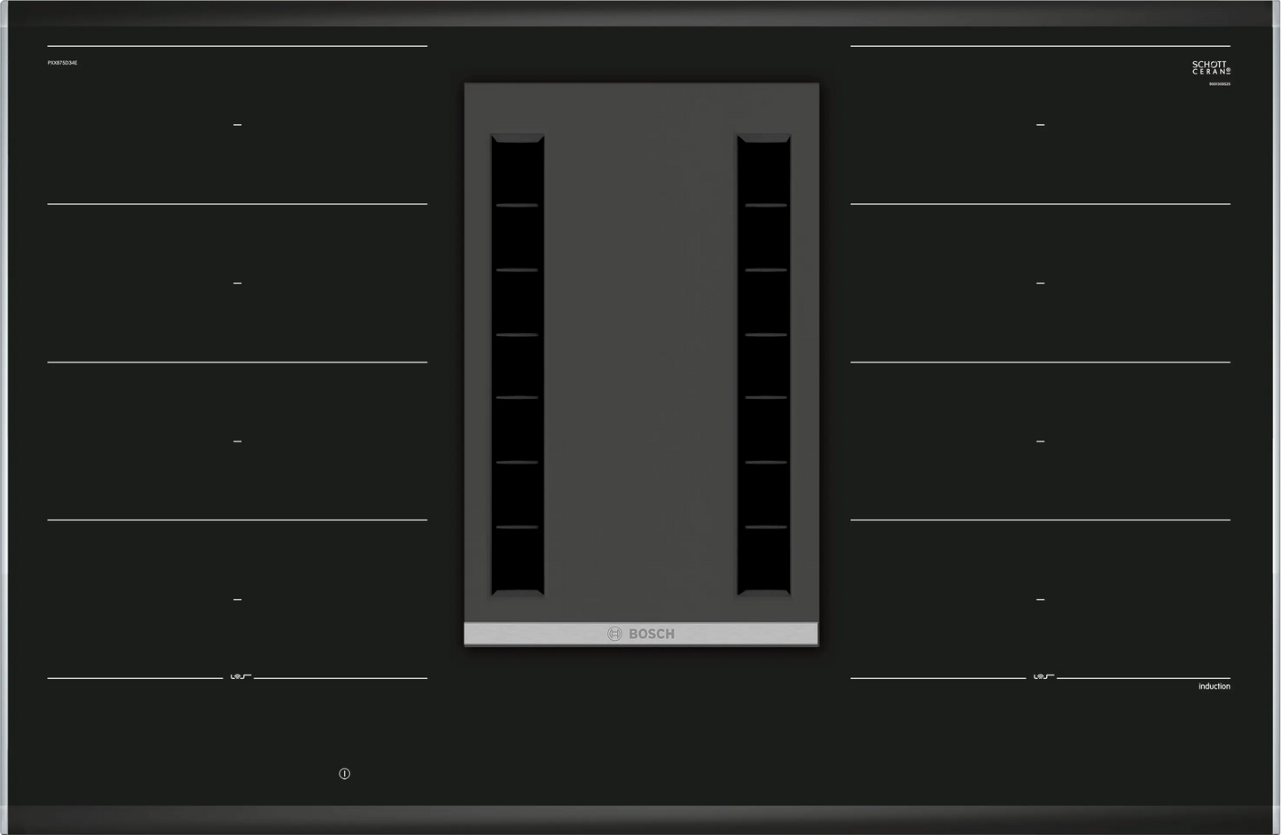 BOSCH Series 8 Induction Hob with Integrated Ventilation System 80cm, PXX875D34E