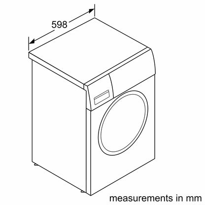 Siemens 9/6 Washer Dryer, 1400 RPM, White WN44A2X0GC
