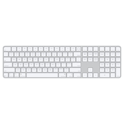 Apple Magic Keyboard with Touch ID and Numeric Keypad for Mac models with Apple silicon (USB–C) - US English - White Keys
