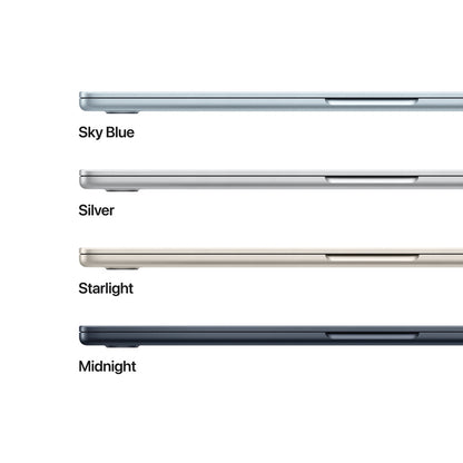 Apple MacBook Air 15, 15.3-inch display, M4, 16GB RAM, 256GB Storage, English-Arabic Keyboard, Sky Blue (2025)
