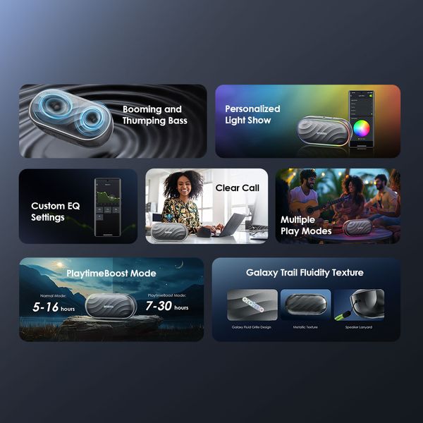 Oraimo  SpaceBuds Neo TWS True Wireless Earbuds, IPX4 Water Proof, BT V5.4, 300mAh, Blue, OTW-323MBLU