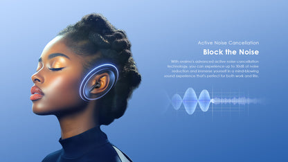 Oraimo  SpaceBuds Z ANC True Wireless Earbuds, IPX5 Water Proof, BT V5.4, 300mAh, Blue, OTW-625MBLU