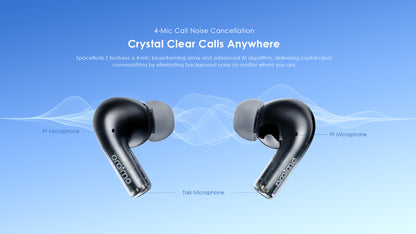 Oraimo  SpaceBuds Z ANC True Wireless Earbuds, IPX5 Water Proof, BT V5.4, 300mAh, Gold, OTW-625LGLD