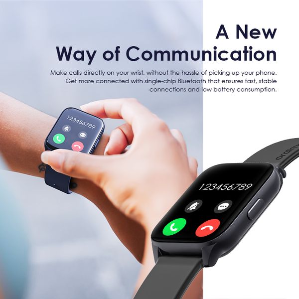 Oraimo  Watch 4 Plus  Bluetooth Call Smart Watch, AI-Generated Watch Faces, BT V5.2, 300mAh, Black, OSW-801