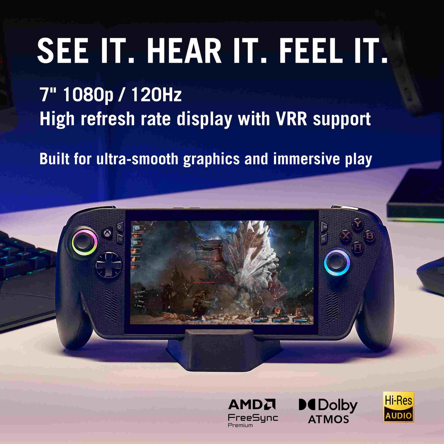 ROG XBOX Ally X Gaming Handheld Ryzen AI Z2 Extreme Processor, 24GB RAM, 1TB Storage, 7-inch FHD display, Windows 11 Home, Black