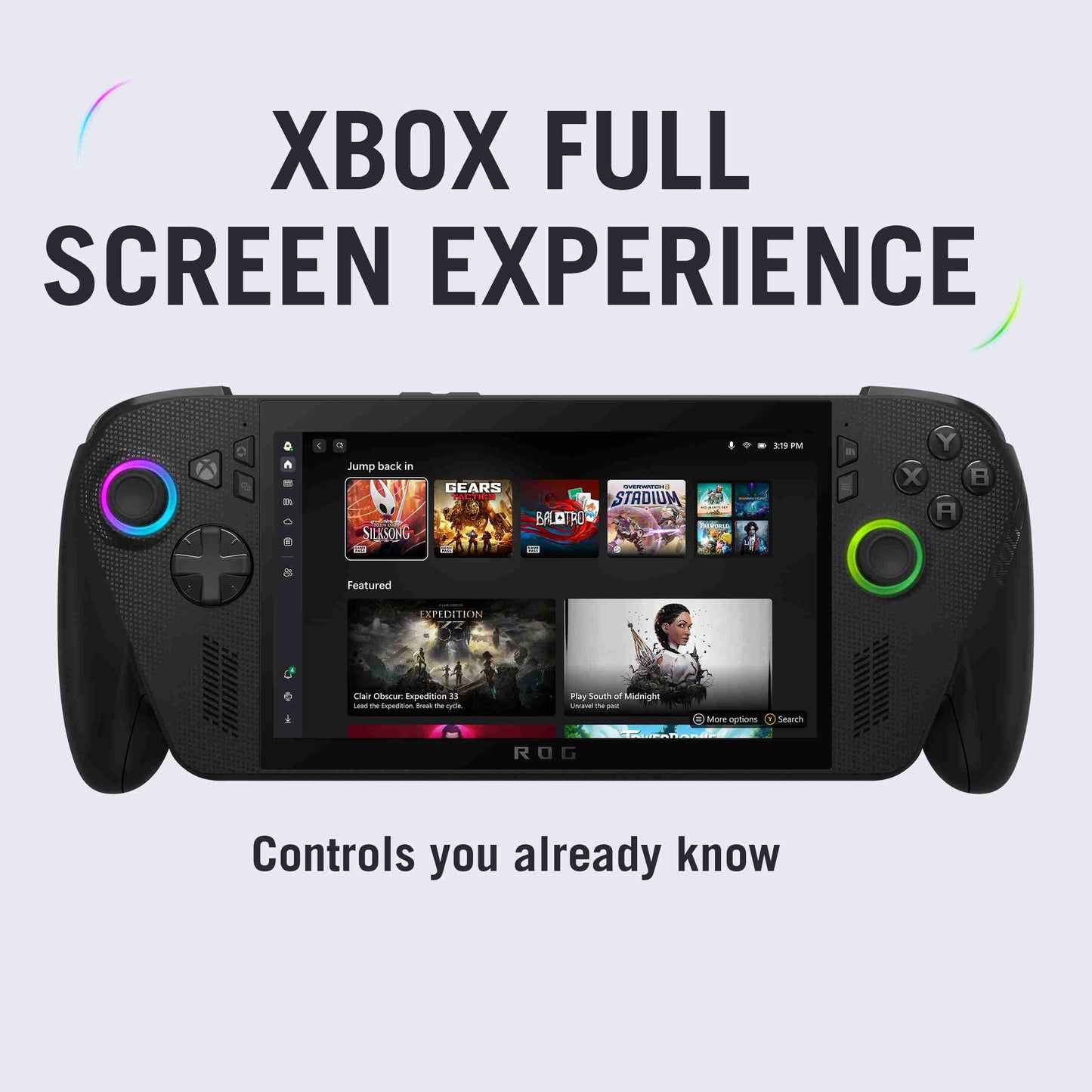 ROG XBOX Ally X Gaming Handheld Ryzen AI Z2 Extreme Processor, 24GB RAM, 1TB Storage, 7-inch FHD display, Windows 11 Home, Black