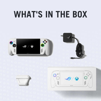 ROG XBOX Ally Gaming Handheld Ryzen Z2 A Processor, 16GB RAM, 512GB Storage, 7-inch display, Windows 11 Home, White