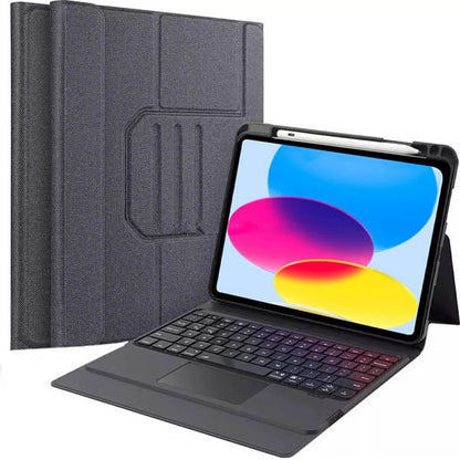 PROTECT  iPad 10th Gen Detachable iPad Keyboard, Trifold Stand, Pen Slot, Backlit, Grey, WR112