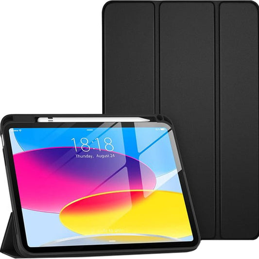 PROTECT  iPad 10th Gen Magnetic Ipad Cover, Trifold Stand, Auto Sleep / Wake up, Silicon, Black, MIPAD10BLK