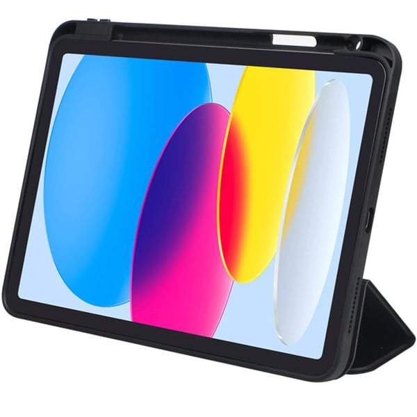 PROTECT  iPad 10th Gen Magnetic Ipad Cover, Trifold Stand, Auto Sleep / Wake up, Silicon, Black, MIPAD10BLK