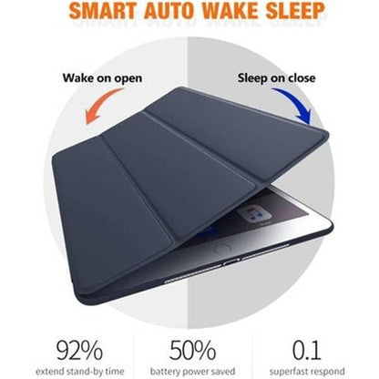 PROTECT  iPad 10.2 inch Protective Ipad Cover, With Screen Protector, Silcon, Trifold Stand , Auto Wakeup Sleep, Pen Slot, Blue, PIPAD10.2BLU