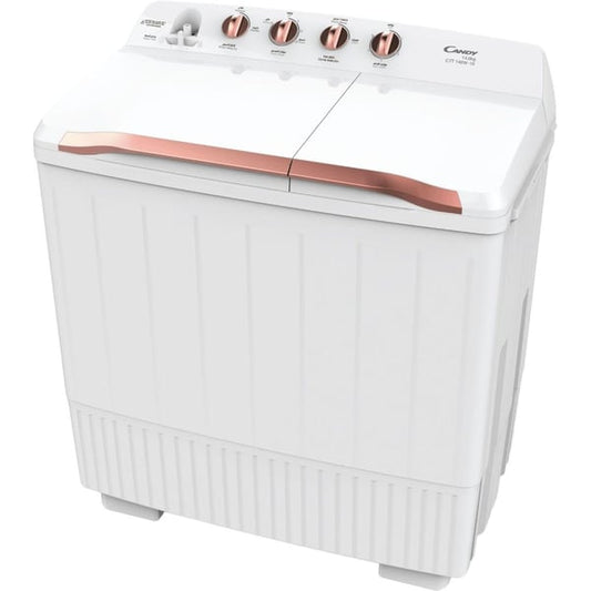 Candy 14kg Wash / 7.5kg Spin Twin Tub, White, CTT 148W-19