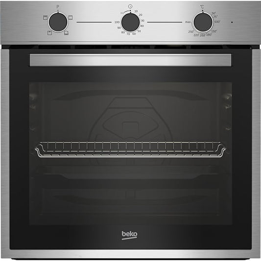 BEKO  BBIC14100XD  BI OVEN, 60 cm Electric Oven, Stainless Steel, Knob Control, 220-240 Volts, 50-60 Hz, 60 cm Electric Oven, Turkey, white