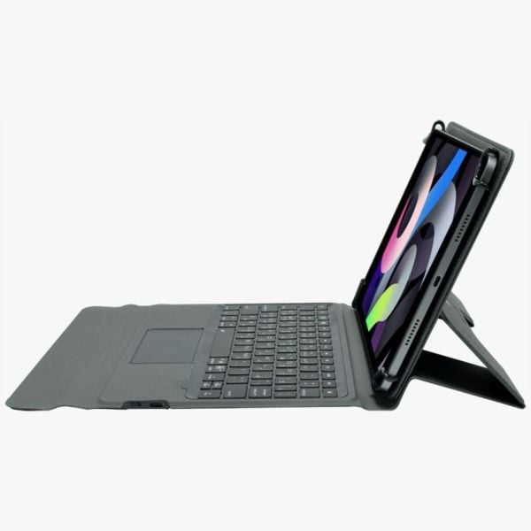 PROTECT  Universal Adjustable Tablet Keyboard, 7-11 inch, Trifold Stand, Pen Slot, Backlit, Grey, WR200