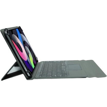 PROTECT  Universal Adjustable Tablet Keyboard, 7-11 inch, Trifold Stand, Pen Slot, Backlit, Grey, WR200