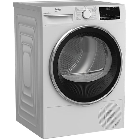 BEKO  DC9W  DRYER, 9 kg Capacity, Condenser Dryer, Knob Control, 220-240 Volts, 50 Hz, 9 kg Capacity, Turkey, white