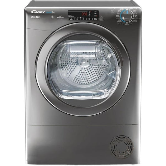 Candy, CSOE C10TRER-19, Tumble Dryer Freestanding, Condenser, 10 Kg, Class B, Antracite, Advanced remote control and extra content