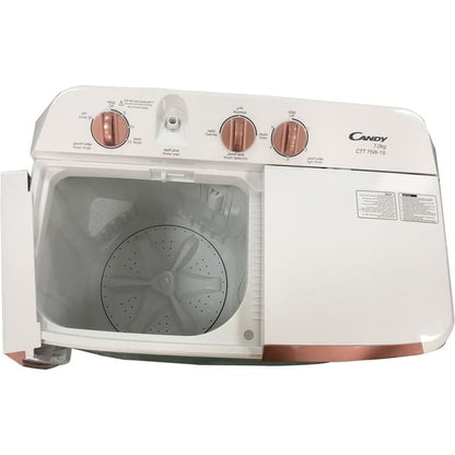 Candy 7kg Wash / 5.6kg Spin Twin Tub, White, CTT 75W-19