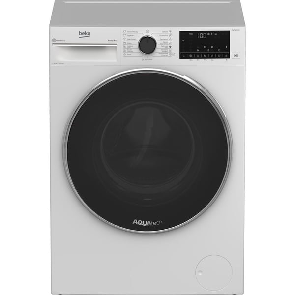 Beko Front Load Washing Machine, 10 kg, 1 Year Warranty, White, WTE1014XW