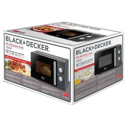 Black+Decker MICROWAVE OVEN 700W MZ2015P-B5 20L