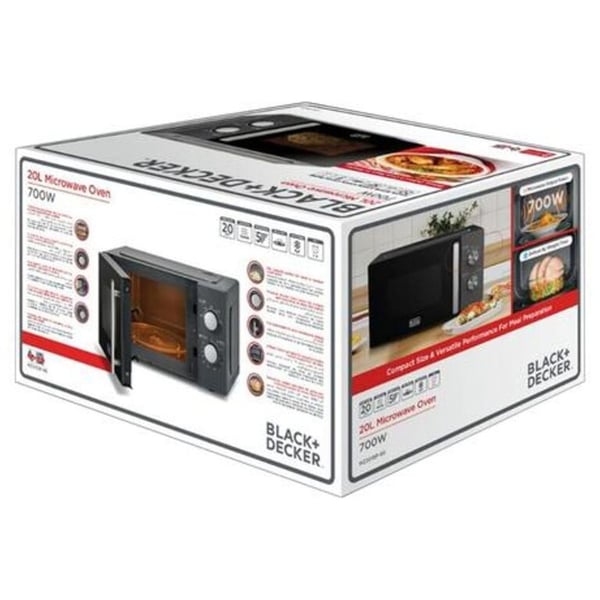 Black+Decker MICROWAVE OVEN 700W MZ2015P-B5 20L