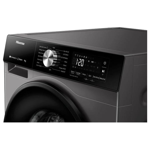 Hisense Washer Dryer, 10.6 Kg, WD3S1043BT , Gray Color