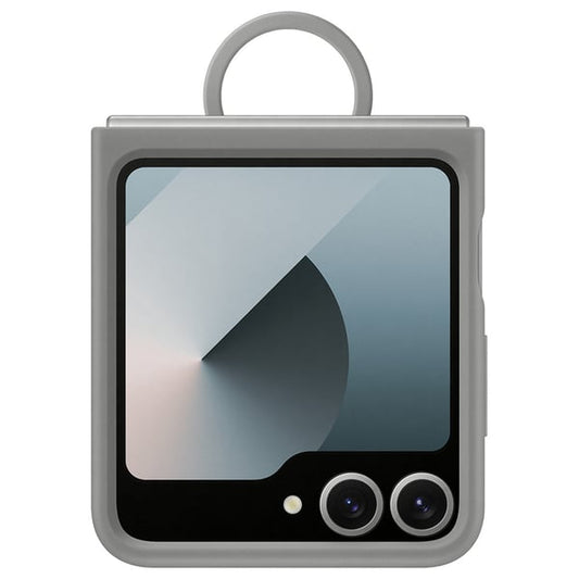 Samsung Flip6 Silicone Case with Ring Gray