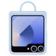 Samsung Flip6 Silicone Case with Ring Blue