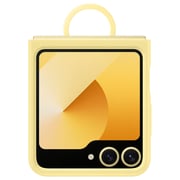 Samsung Flip6 Silicone Case with Ring Yellow