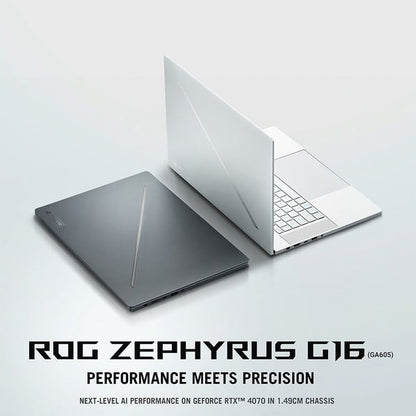 ASUS ROG Zephyrus G16 (2024)AI GA605WV-AI-OLED9132G/AMD Ryzen AI R9-HX 370/8GB NVIDIA GeForce RTX 4060 Graphics/16 inch OLED 2.5K /32GB RAM/1 TB SSD - Eclipse Grey