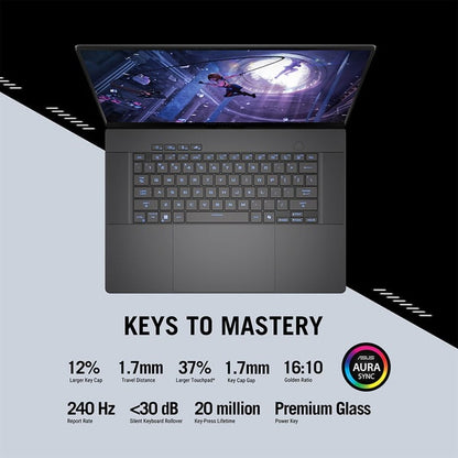 ASUS ROG Zephyrus G16 (2024)AI GA605WV-AI-OLED9132G/AMD Ryzen AI R9-HX 370/8GB NVIDIA GeForce RTX 4060 Graphics/16 inch OLED 2.5K /32GB RAM/1 TB SSD - Eclipse Grey