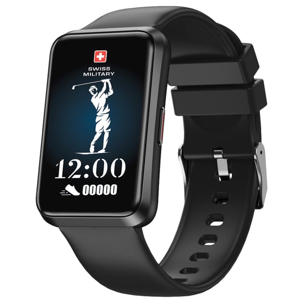 Swiss Military Rhine 2 Smart Band with Calling, Black