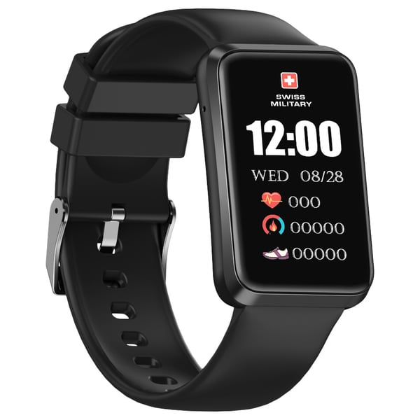 Swiss Military Rhine 2 Smart Band with Calling, Black