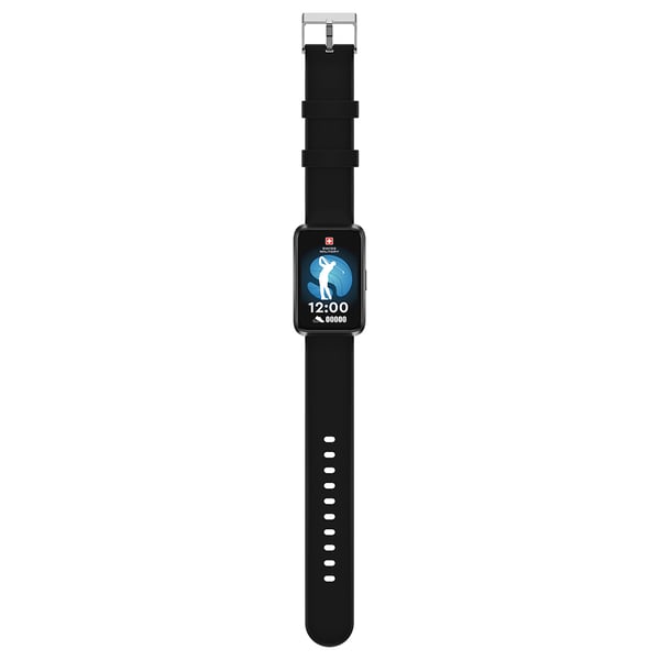 Swiss Military Rhine 2 Smart Band with Calling, Black