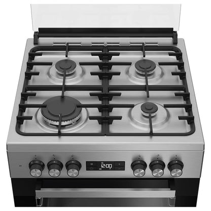 Beko Gas Cooker, 60 CM, 1 Year Warranty, Inox, FSM61330DXDSL